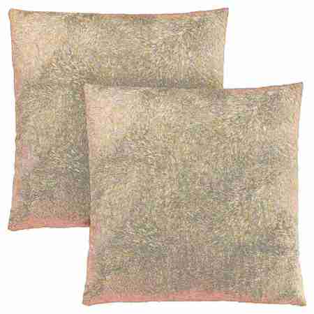 MONARCH SPECIALTIES Pillows, Set Of 2, 18 X 18 Square, Insert Included, Accent, Sofa, Couch, Bedroom, Polyester, Beige I 9319